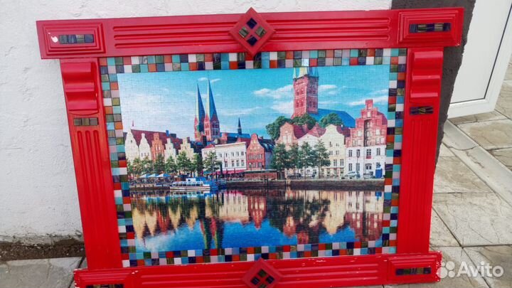 Картина art дизайн с пазлами большая