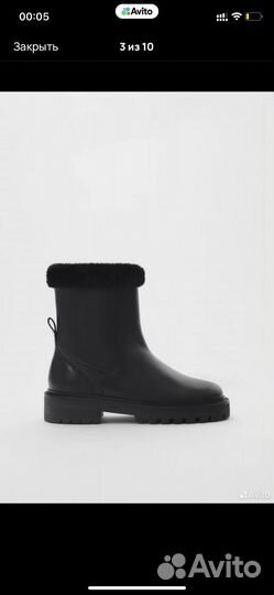 Кожаные ботинки Zara 30 размер