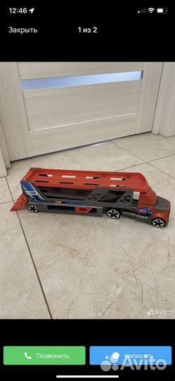 Грузовик Hot Wheels с запуском машин