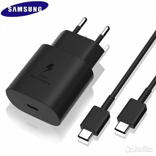 Зарядное устройство,Samsung 25W+Кабель Type-C