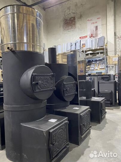 Печь для бани из трубы 426 мм