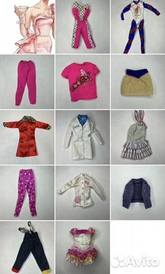 Лот одежды для кукол