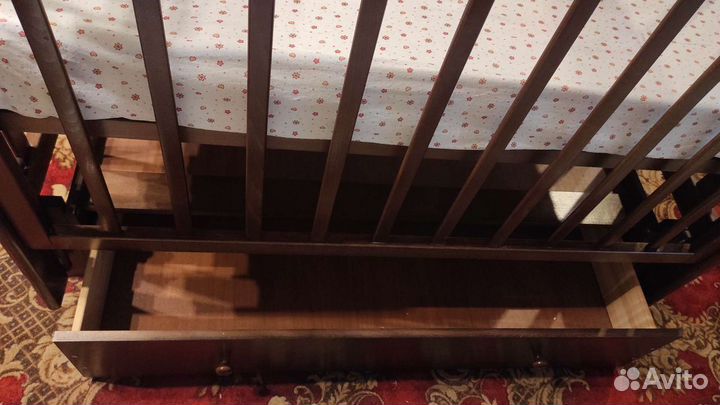 Детская кровать натуральное дерево Лель