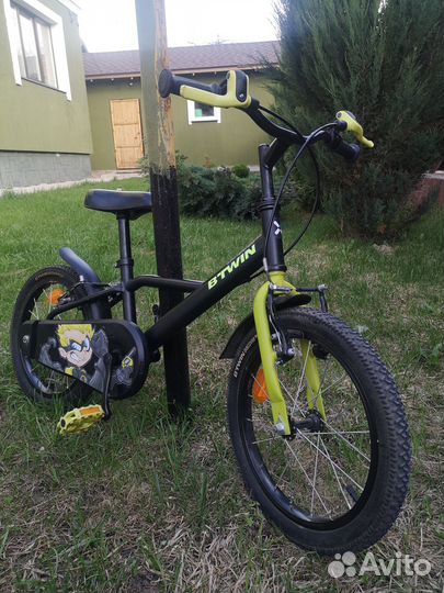 Детский велосипед 16” B’Twin чёрный dark hero 500