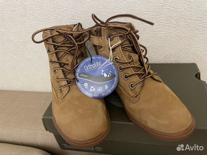 Ботинки демисезонные детские timberland 30 новые