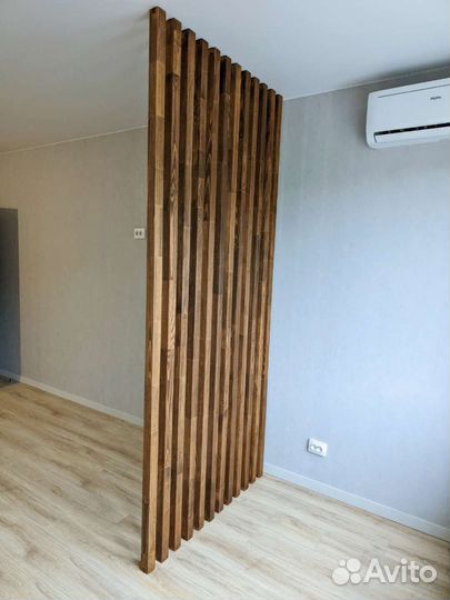 Декоративная перегородка из дерева