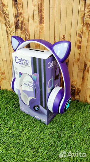 Детские беспроводные наушники Котик