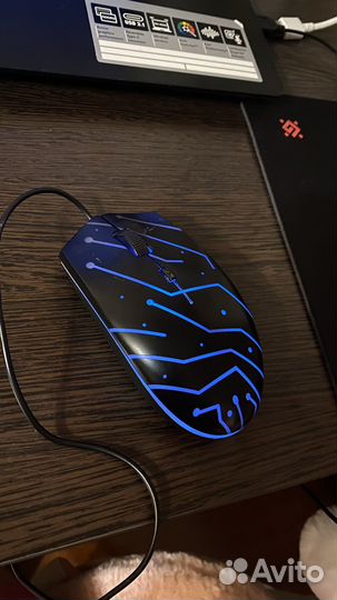 Игровая мышь проводная с подсветкой