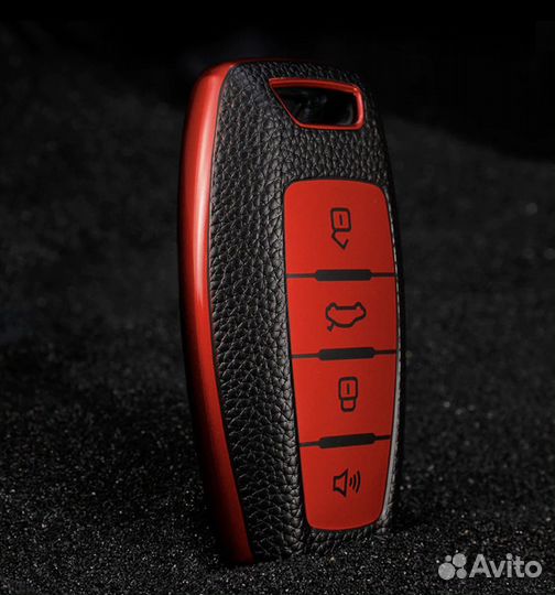 Чехол на не выкидной ключ TPU Haval Dargo, Jolion, F7, F7x red new