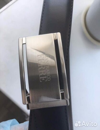 Ремень кожаный Ferre, италия оригинал