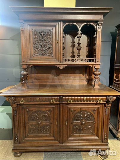 Старинный буфет массив дуба конец 19 века Германия