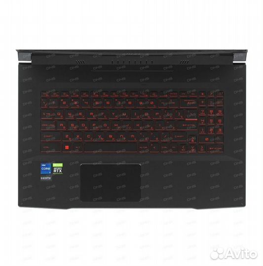 Игровой ноутбук msi gf76 17.3 катана