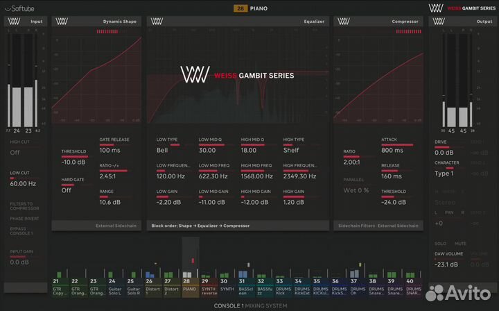Softube Weiss Gambit Series for Console 1