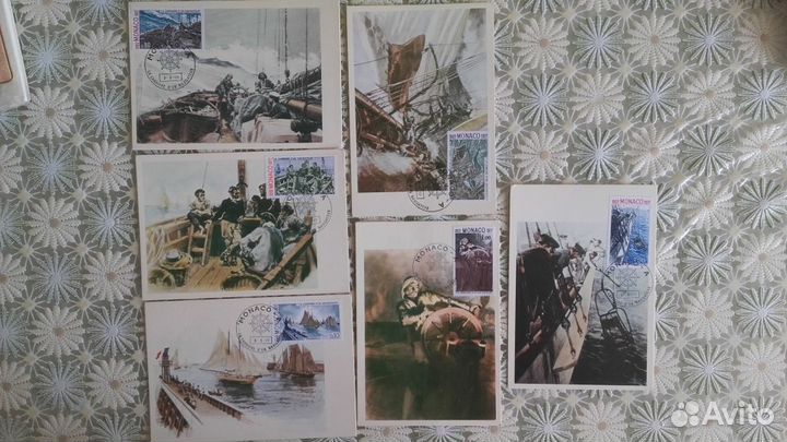 Продам почтовые карточки Monaco 1977 года