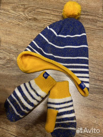 Шапка+варежки