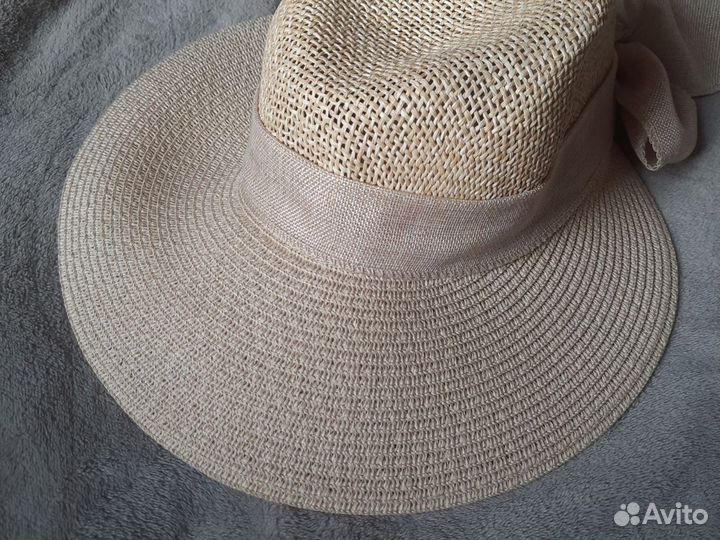 Шляпа женская соломенная, объем до 56
