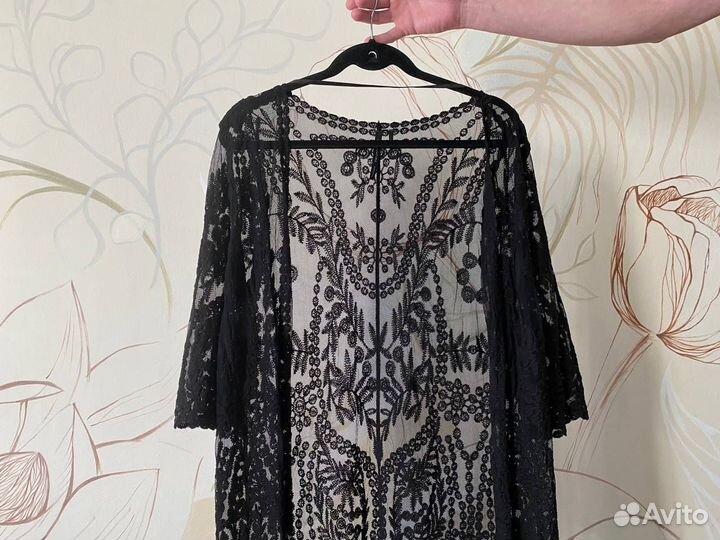 Накидка женская пляжная длинная