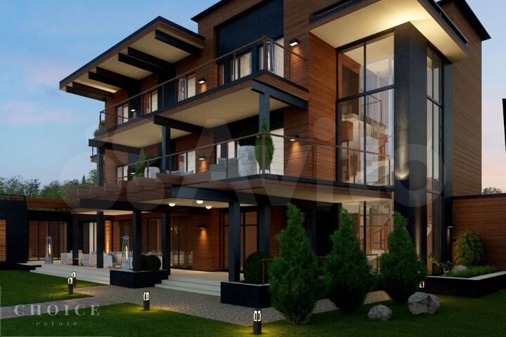 Коттедж 1260 м² на участке 22 сот.