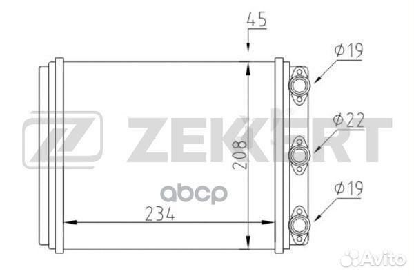 Радиатор отоп. MB Coupe (123) 77- mk-5124 Zekkert