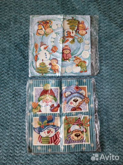 Салфетки Новый год гобелен новые