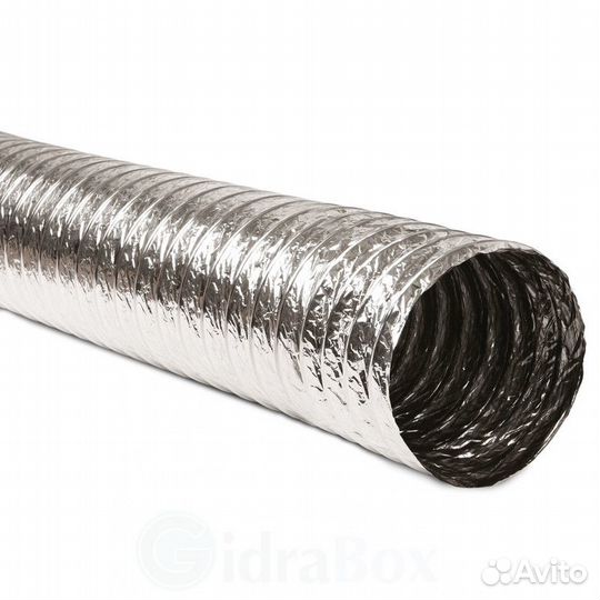 Гибкий алюминиевый воздуховод 102 мм 1 м