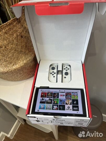 Nintendo switch oled прошитая новая 512