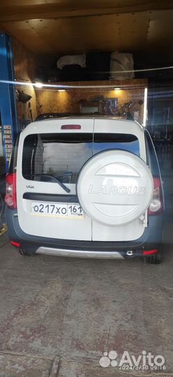 Кронштейн запасного колеса и чехол Ларгус