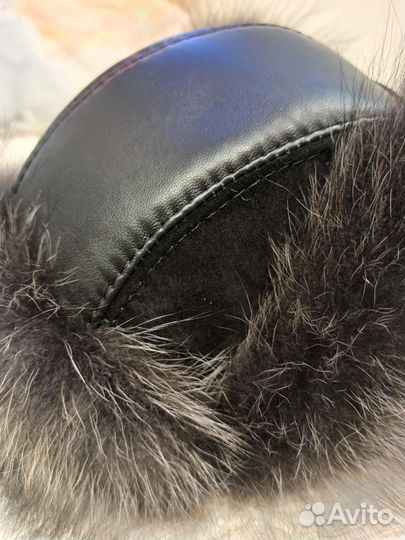 Мужская ушанка из натурального меха