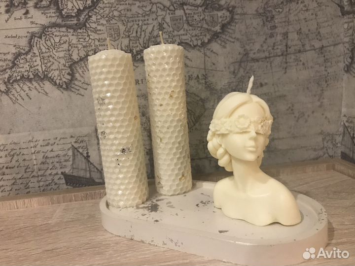 Свечи восковые ручной работы