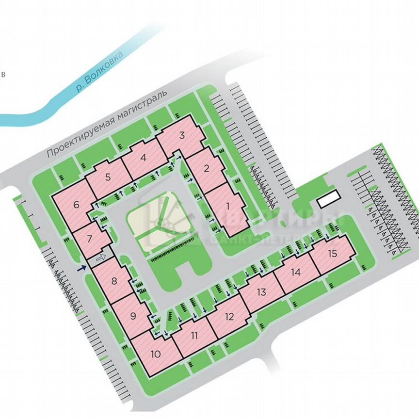 2-к. квартира, 55,6 м², 9/12 эт.