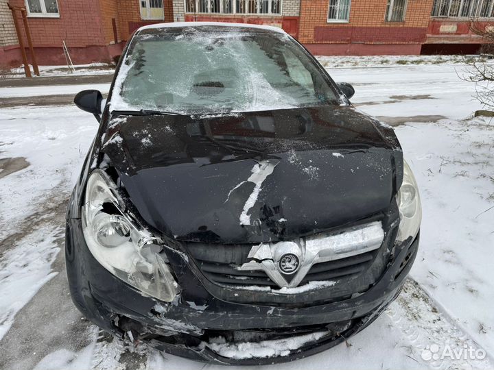Opel Corsa 1.2 AMT, 2007, битый, 214 680 км