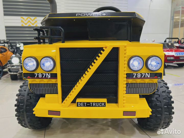 Детский электромобиль DET-truck NEL-797N желтый