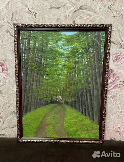 Картина «Олень в лесу»