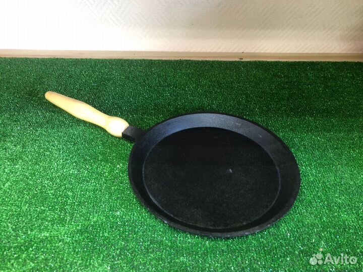 Сковорода блинная чугун 220х15 мм, съемная ручка