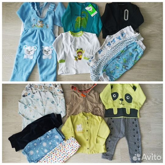 Большой пакет одежды для мальчика размер 62,68,74