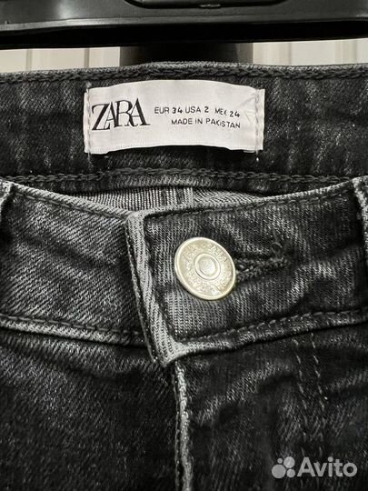 Джинсы Zara с разрезами по бокам