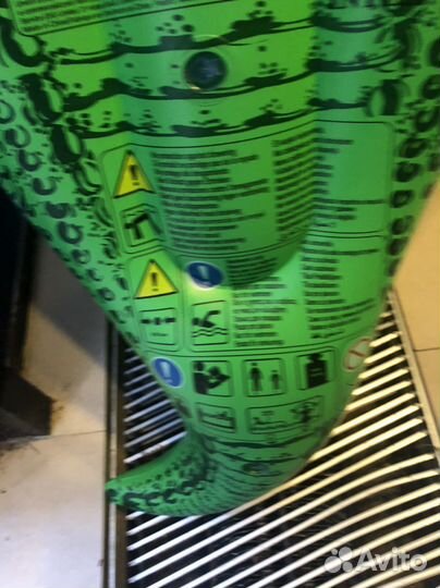 Надувной круг крокодил, лодка детские