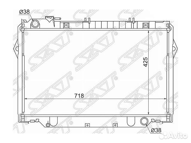 Радиатор охлаждения мт 4.2L (дизель) Land Cruiser