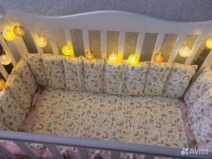 Бортики в детскую кроватку бу