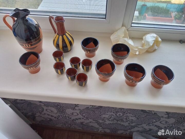 Винный набор керамика СССР посуда винтаж