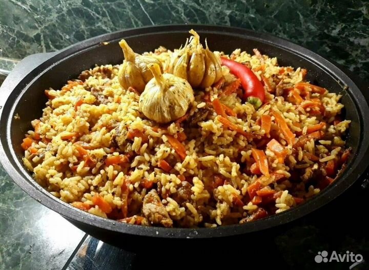 Казан чугунный Наманган Узбекский (плоское дно), ч