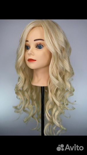 Голова манекен, болванка с волосами