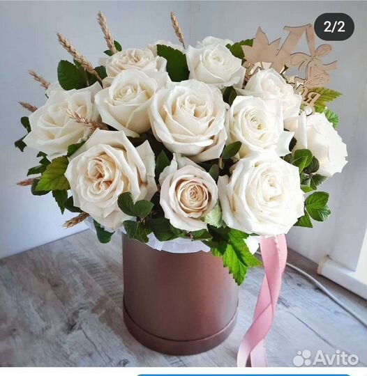 Розы в коробке