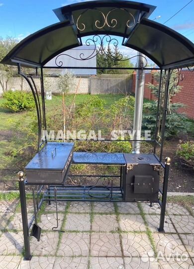 Мангал с крышей