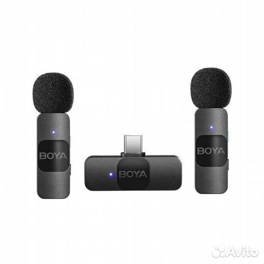 Микрофонная система WiFi Boya BY-V20 (2TX+1RX) для