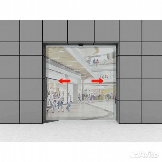 Автоматическая дверь раздвижная (как в магазинах)