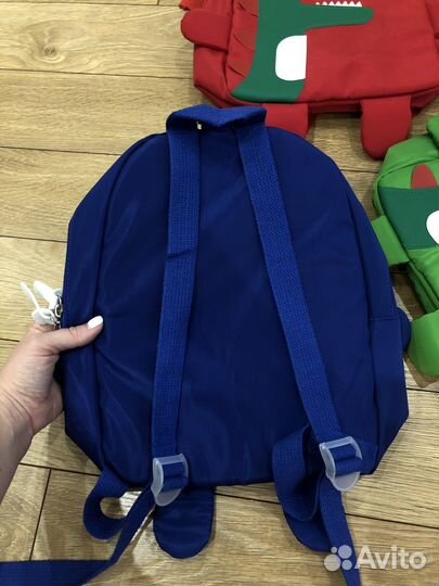 Детский Рюкзак с динозавром новый красный