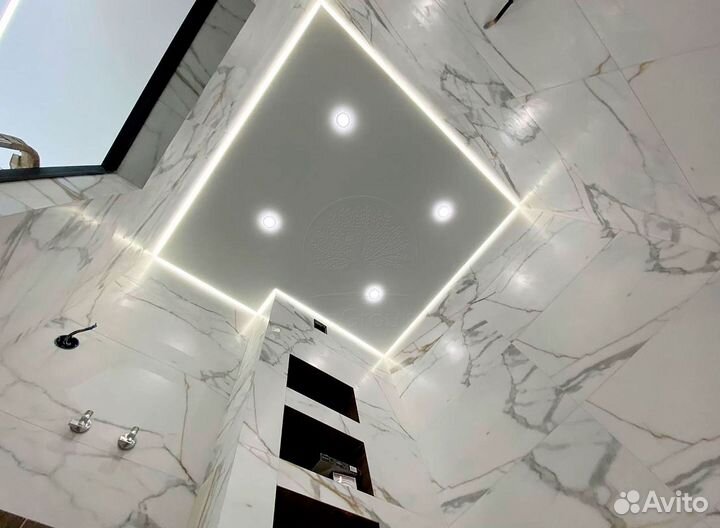 Натяжные потолки под ключ