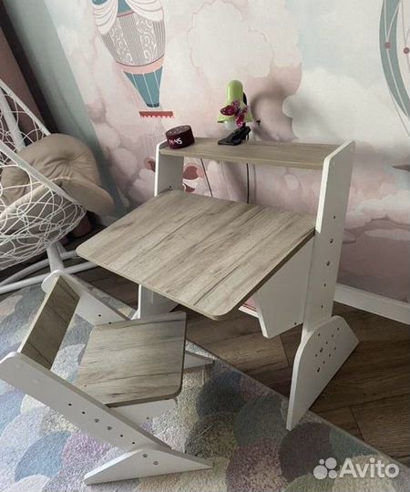 Детский стол и стул для ребенка растущий
