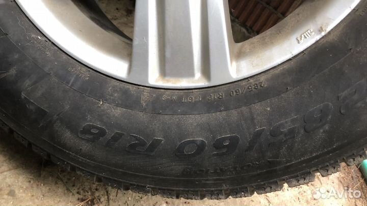 Диски toyota lc200 r18 оригинал с зимней резиной